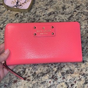 Perfect Kate Spade bright pink wallet